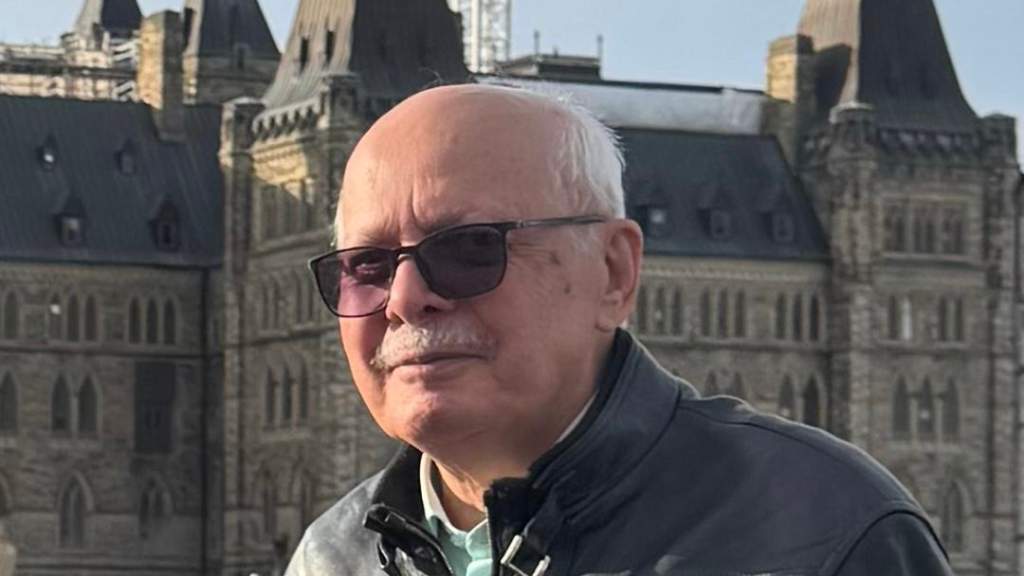 Hossein Naseri, seen here in Ottawa last year, joined the protests in Iran and was shot dead, family members said.