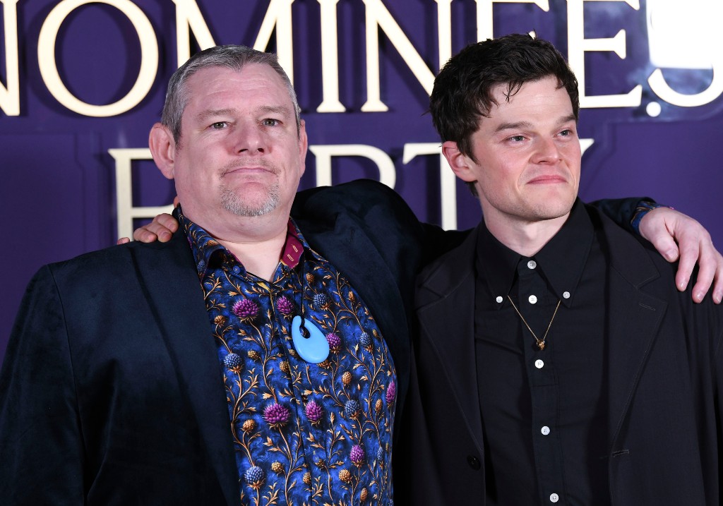 John Davidson and Robert Aramayo at the BAFTA Film Awards on Feb. 22, 2026.