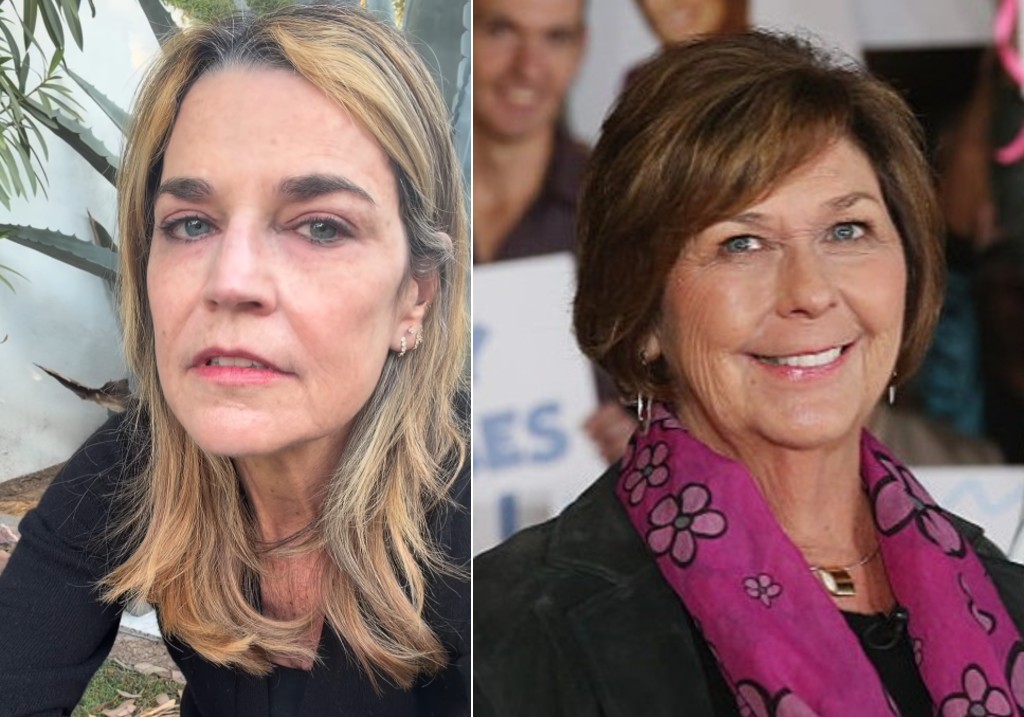 (L-R:) Savannah Guthrie and Nancy Guthrie.