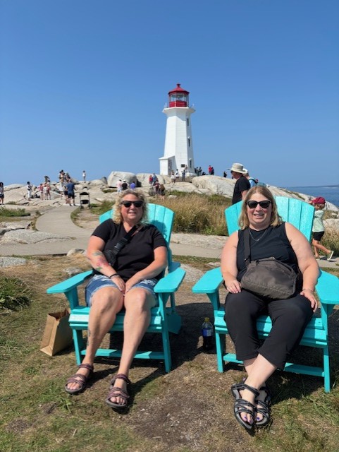 Sheri Ross, left, and her sister Stacey are pictured at Peggy’s Cove, N.S., in this undated photo.