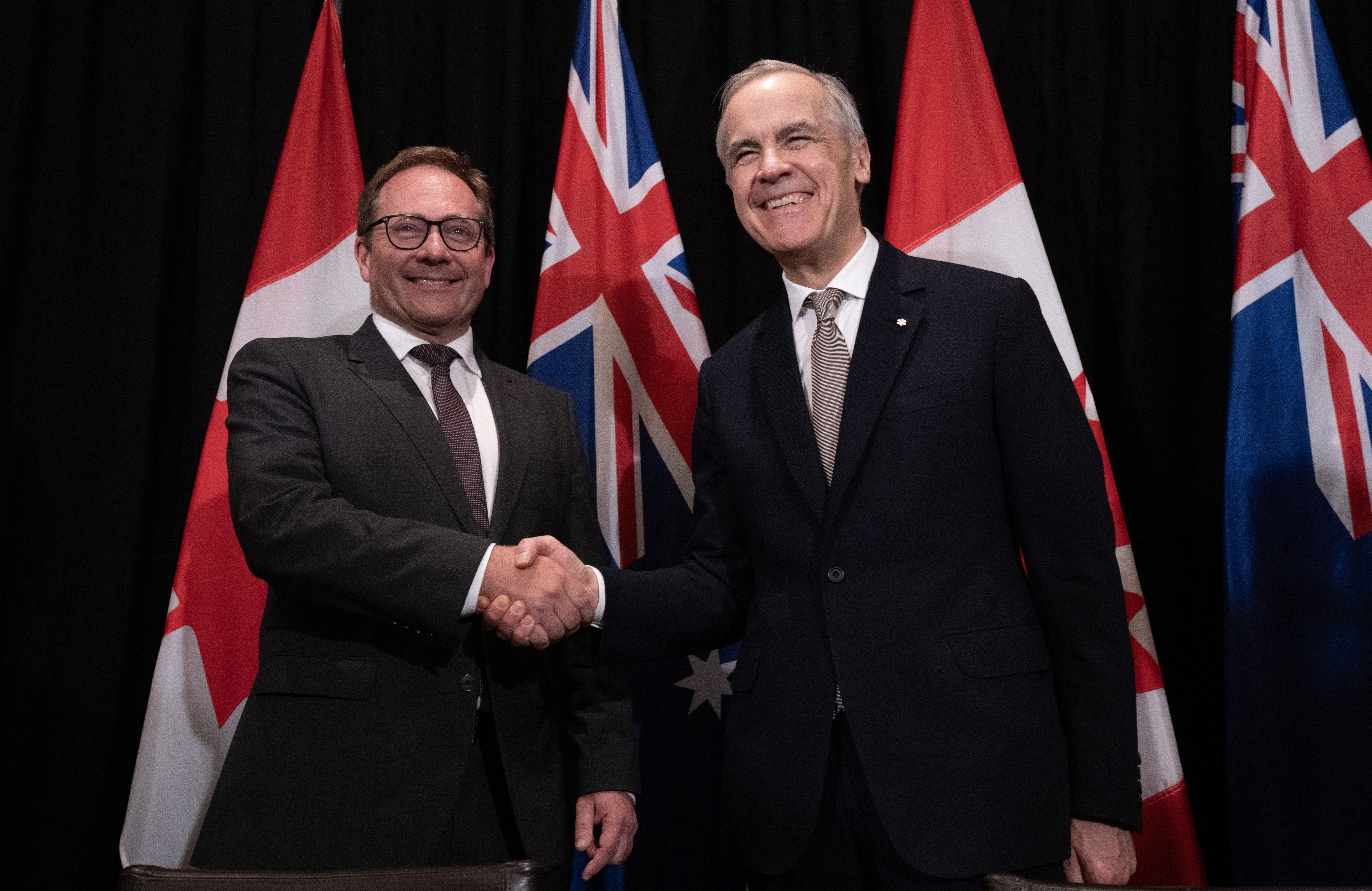 Carney stresses the strength of ‘middle powers’ in Australia visit