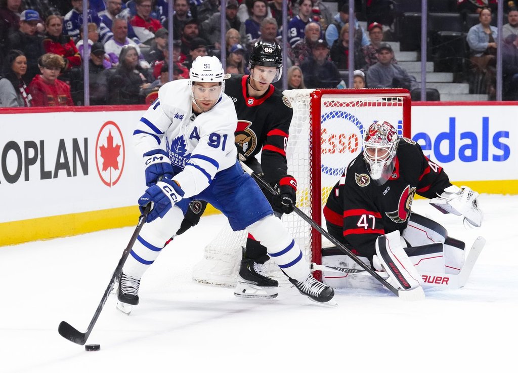 Short-handed Senators do enough to beat Leafs