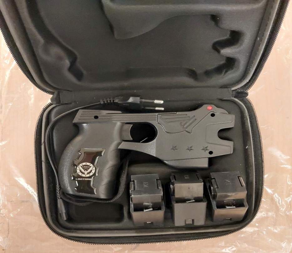 Calgary police said a taser was one of several firearms that officers seized during the course of their investigation.