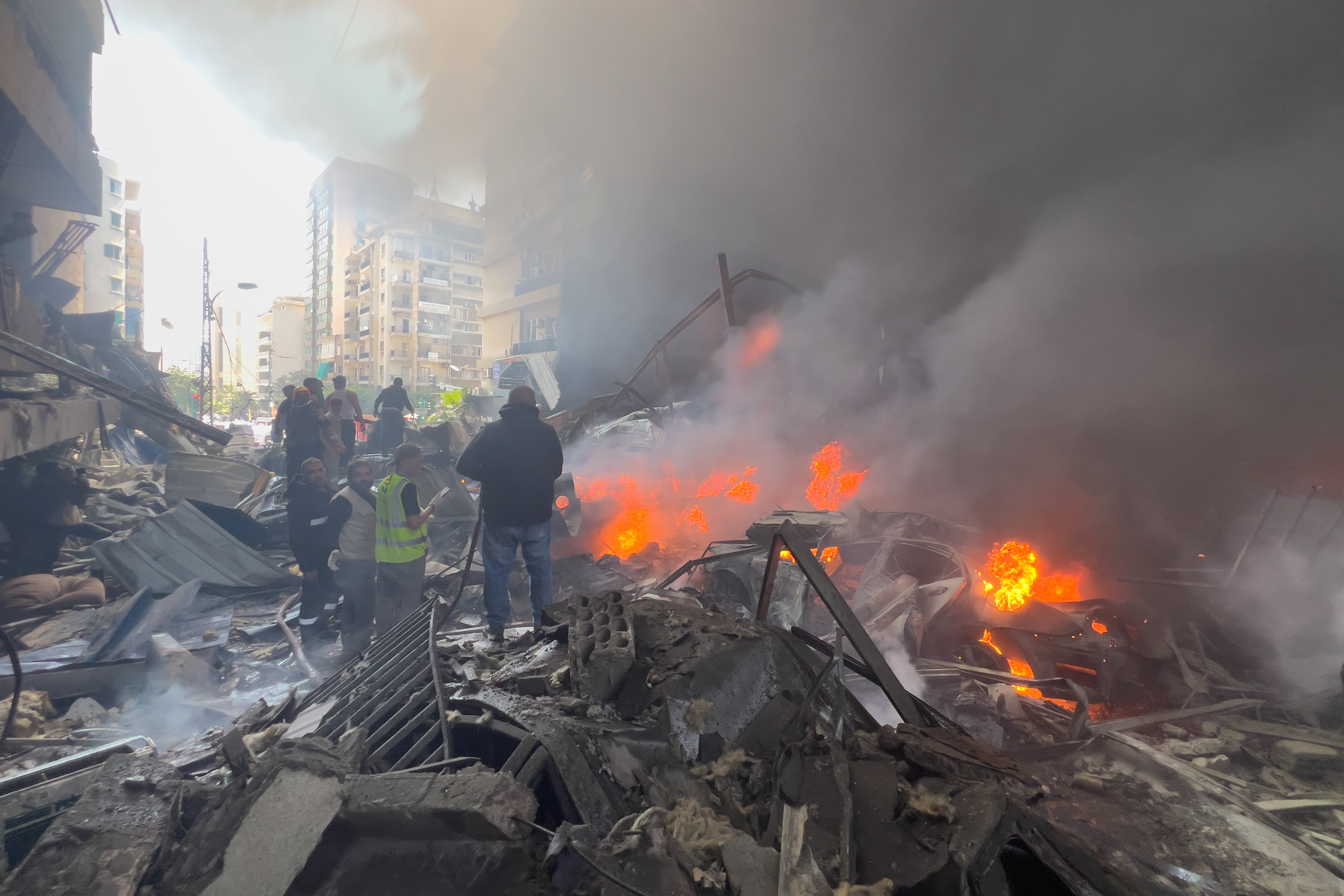 Israel strikes central Beirut, says Iran ceasefire doesn’t apply to Lebanon