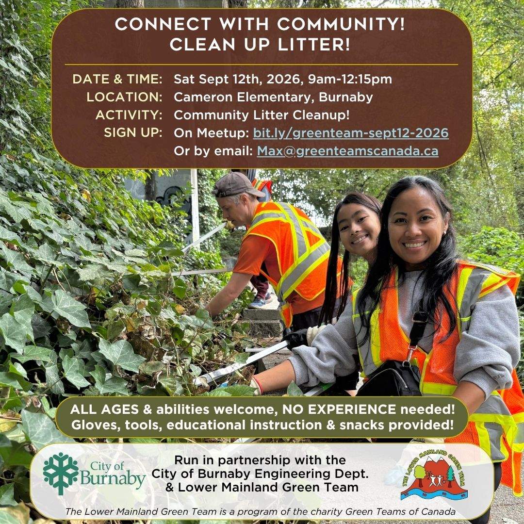 Join Us to Meet New People While Cleaning Up Litter in Burnaby! - image