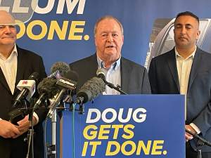 Former Surrey mayor Doug McCallum announced on Monday that he is running again.
