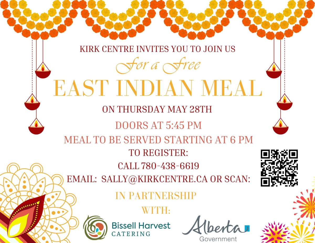 Kirk Centre’s FREE Community Dinner – Est Indian - image