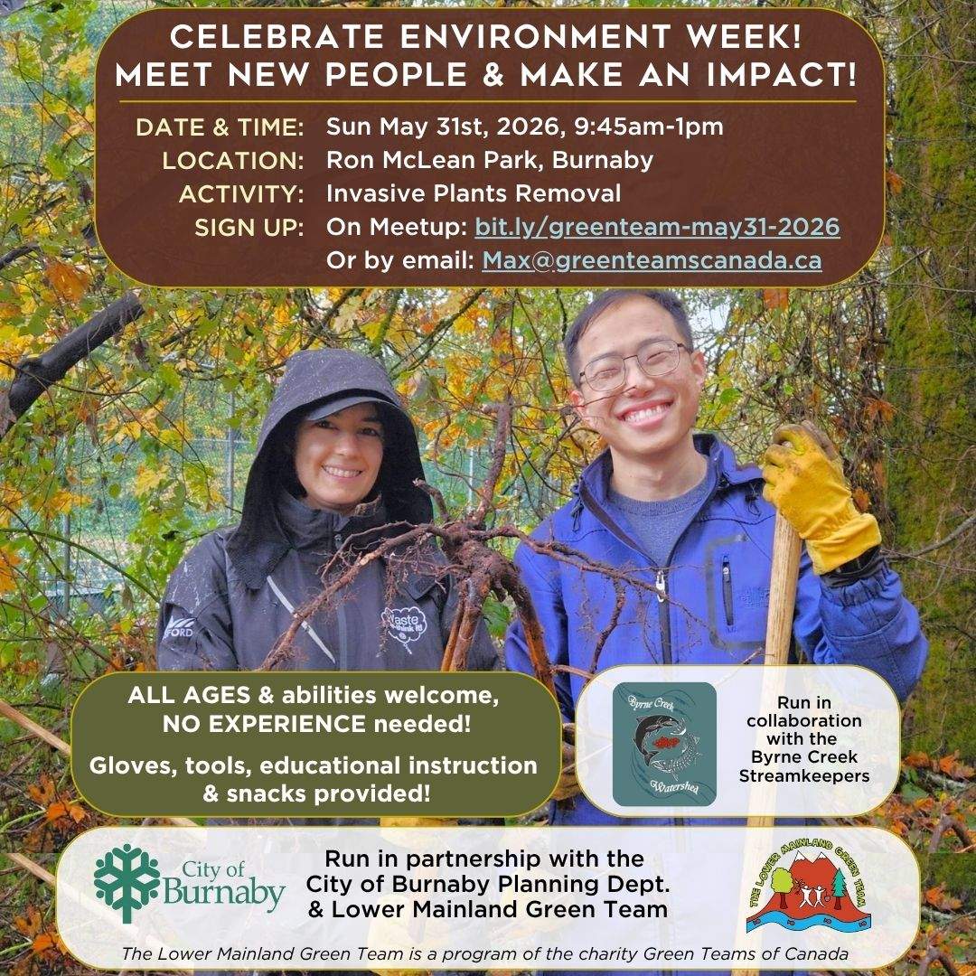Celebrate Environment Week by Removing Invasive Plants in at Ron McLean Park, Burnaby! - image