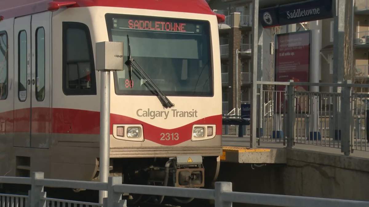 An extension of Calgary's Blue Line LRT to 88 Avenue N.E. would be required to facilitate a future rail connection to the airport. 