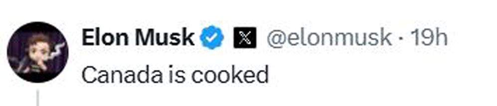 A post on X from billionaire Elon Musk this week, in response to a well known Alberta separatist, that appeared to endorse the idea.