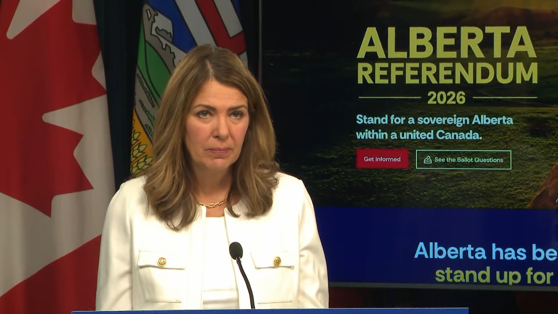 Lawyer pushing for ad ban says Alberta premier exploiting loophole with referendum website