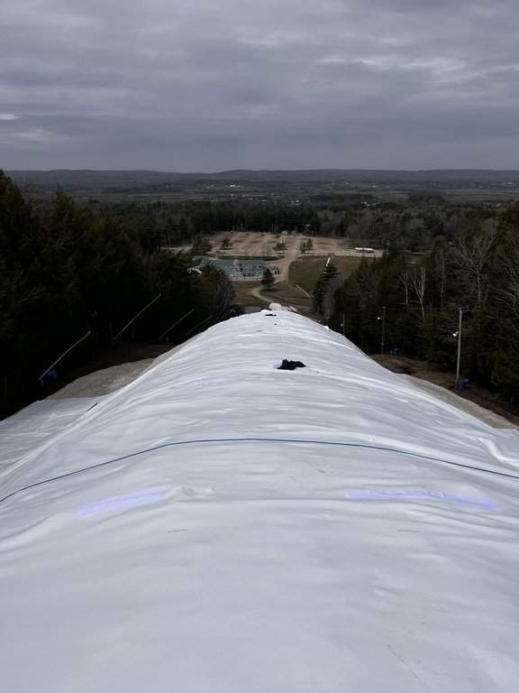 N.S. resort is the latest using high-tech blankets to save snow for next ski season