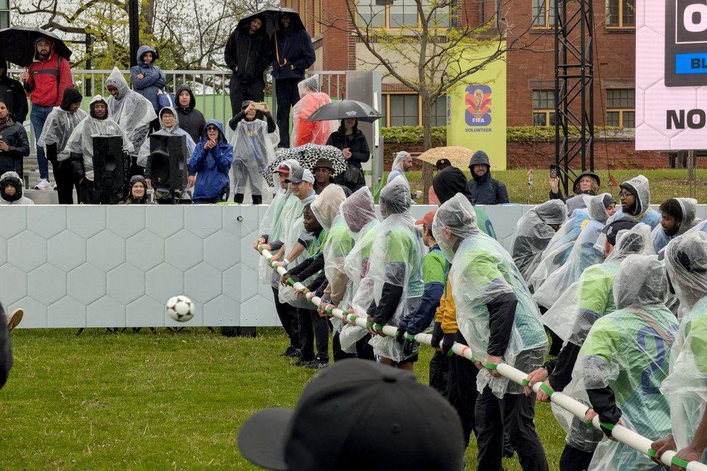 Ontario human foosball players set Guinness World Record with massive game