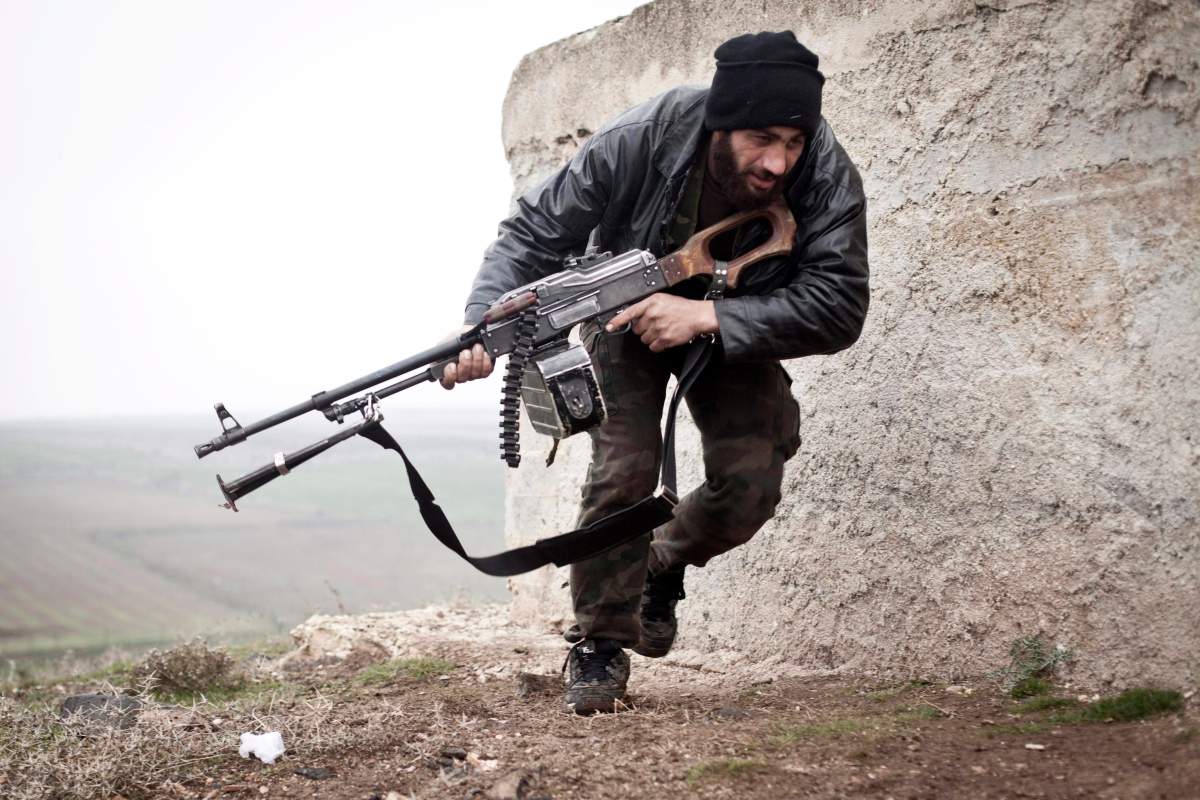 Free Syrian Army fighter, Azaz, Syria, Dec. 17, 2012. (AP Photo/Virginie Nguyen Hoang, File)
