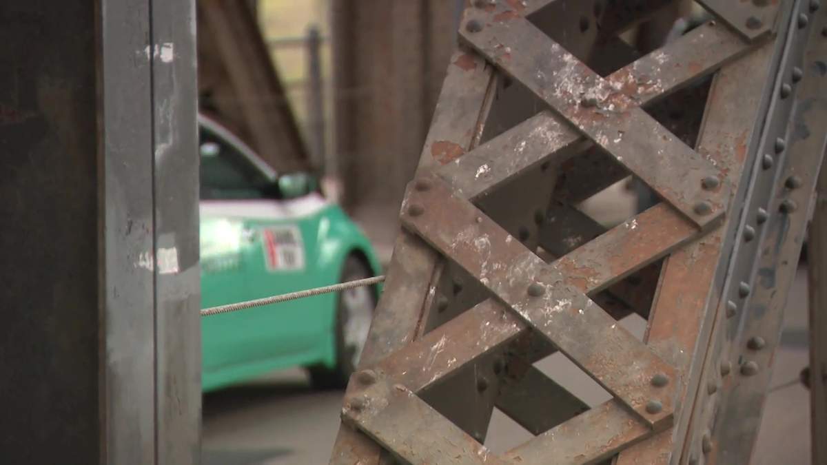 Aging steel on the High Level Bridge over the North Saskatchewan River in Edmonton, Alta. on Tuesday, May 19, 2026.