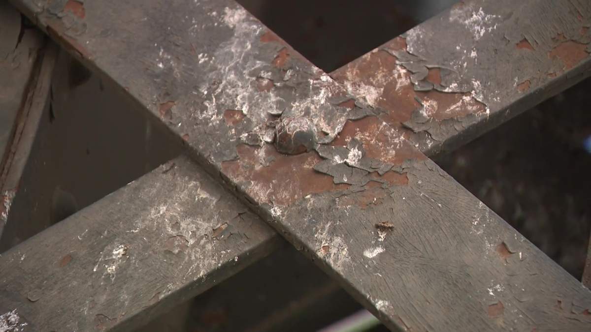 Aging steel on the High Level Bridge over the North Saskatchewan River in Edmonton, Alta. on Tuesday, May 19, 2026.