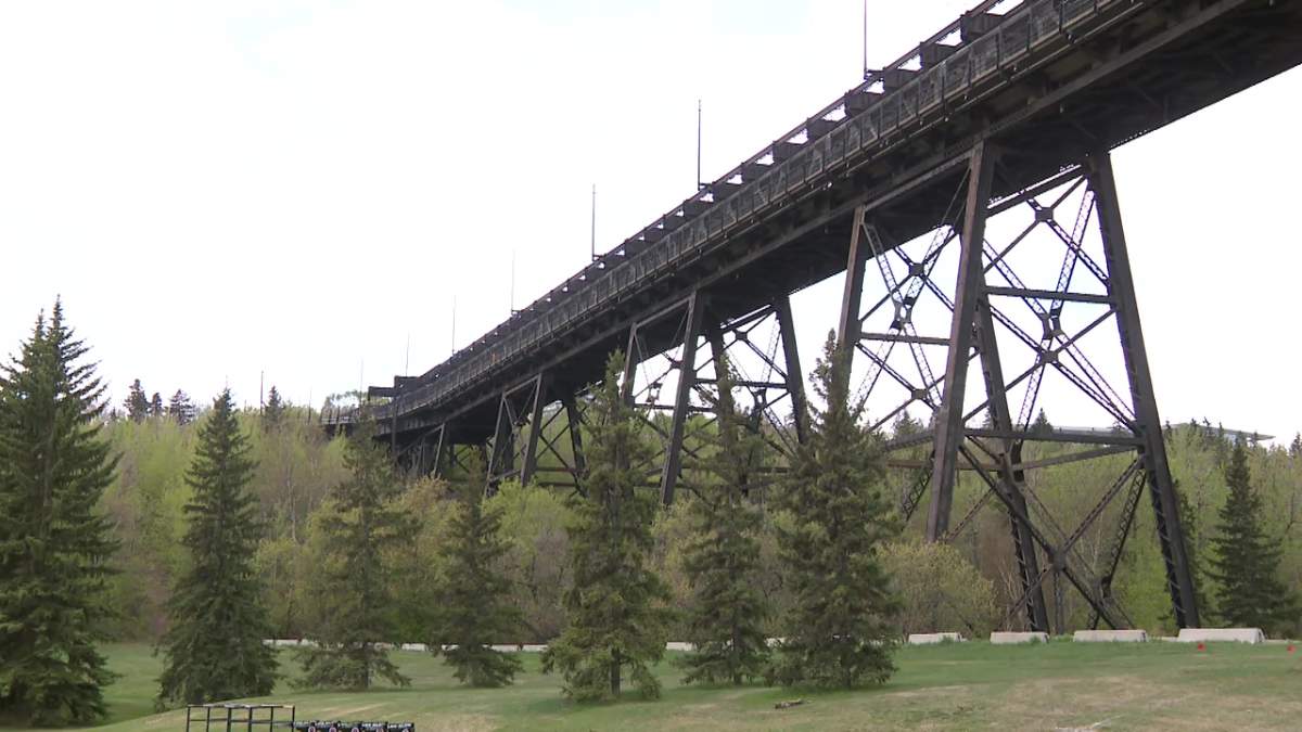 The High Level Bridge over the North Saskatchewan River in Edmonton, Alta. on Tuesday, May 19, 2026.