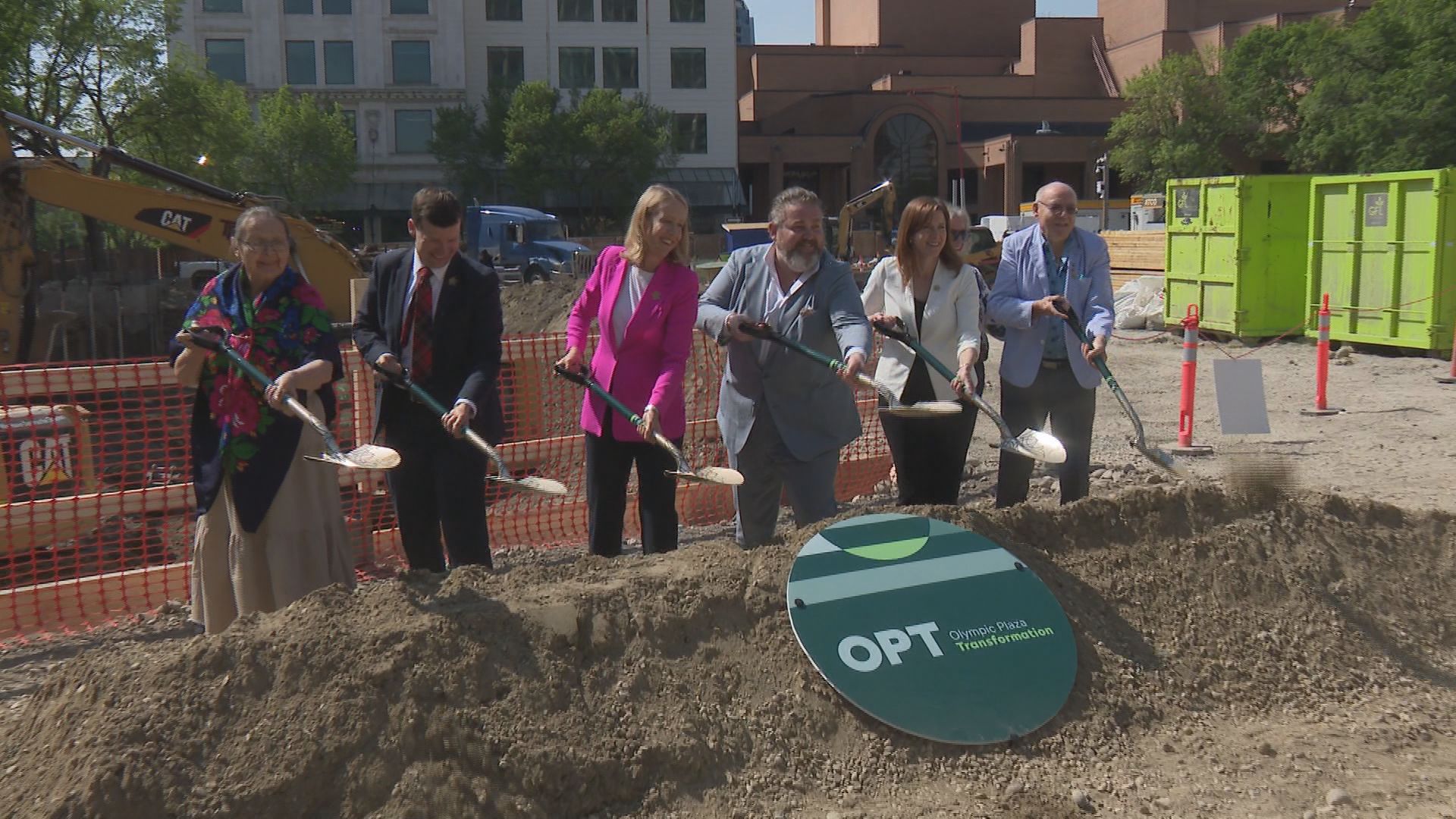Construction begins on Olympic Plaza transformation project in downtown Calgary