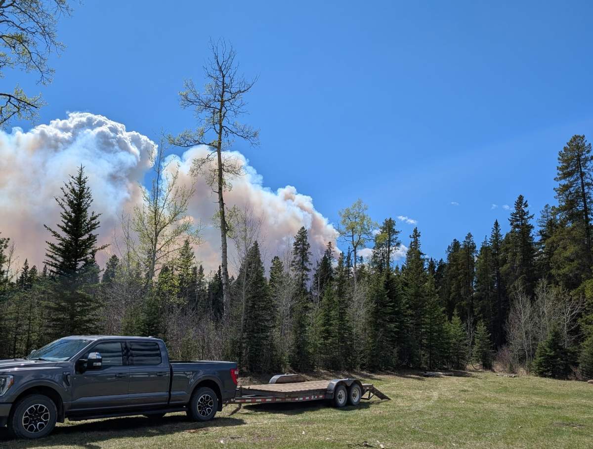 While area residents have been put on "evacuation alert," campers and other travellers have been told to leave the area immediately.