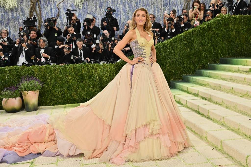 Blake Lively arrives at The Metropolitan Museum of Art's Costume Institute benefit gala celebrating the opening of the "Costume Art" exhibition on Monday, May 4, 2026, in New York.