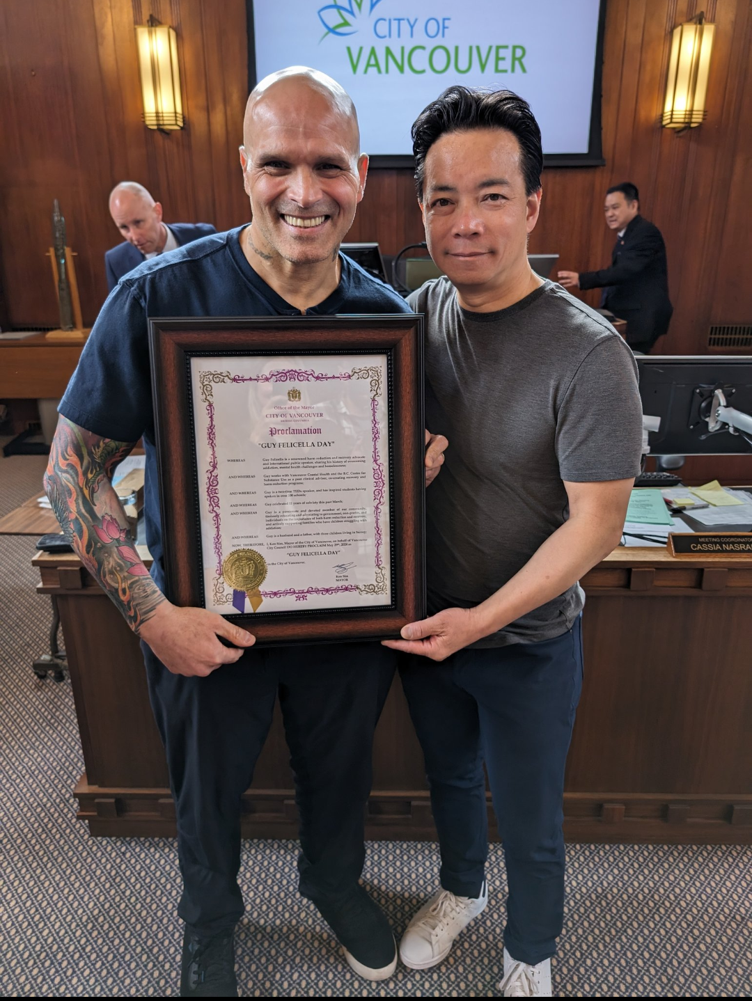 Vancouver recovery advocate returning honour to city over mayor, council’s actions