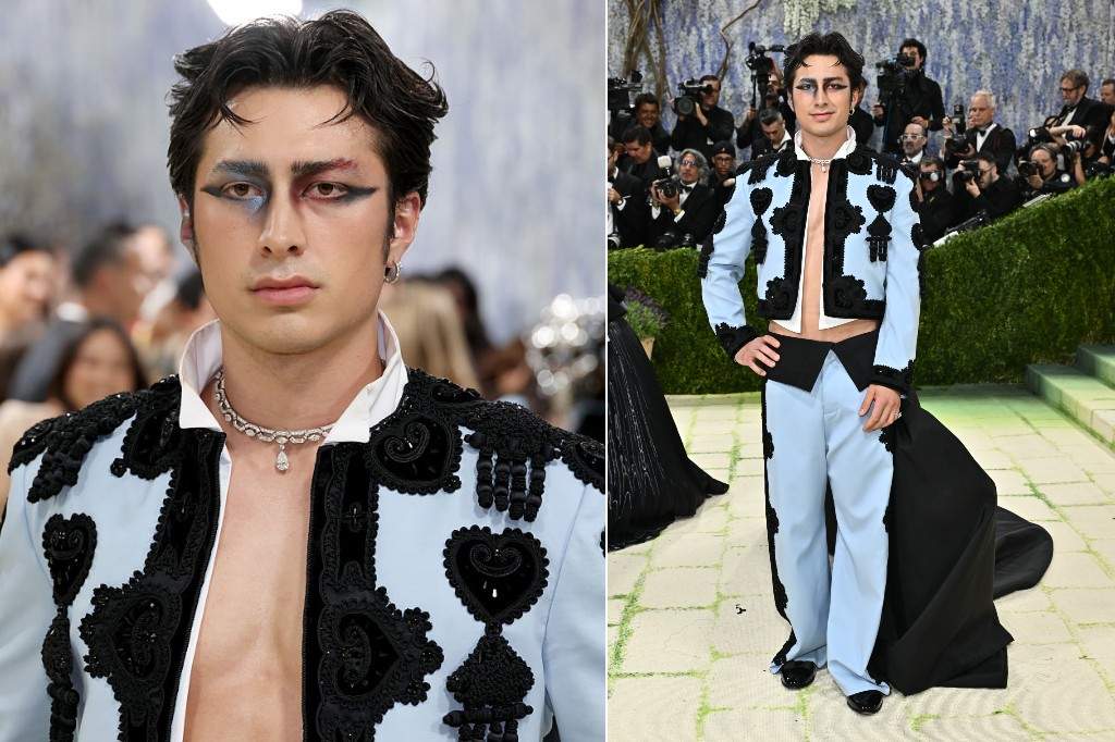Hudson Williams attends the 2026 Met Gala celebrating "Costume Art" at the Metropolitan Museum of Art on May 04, 2026 in New York City.