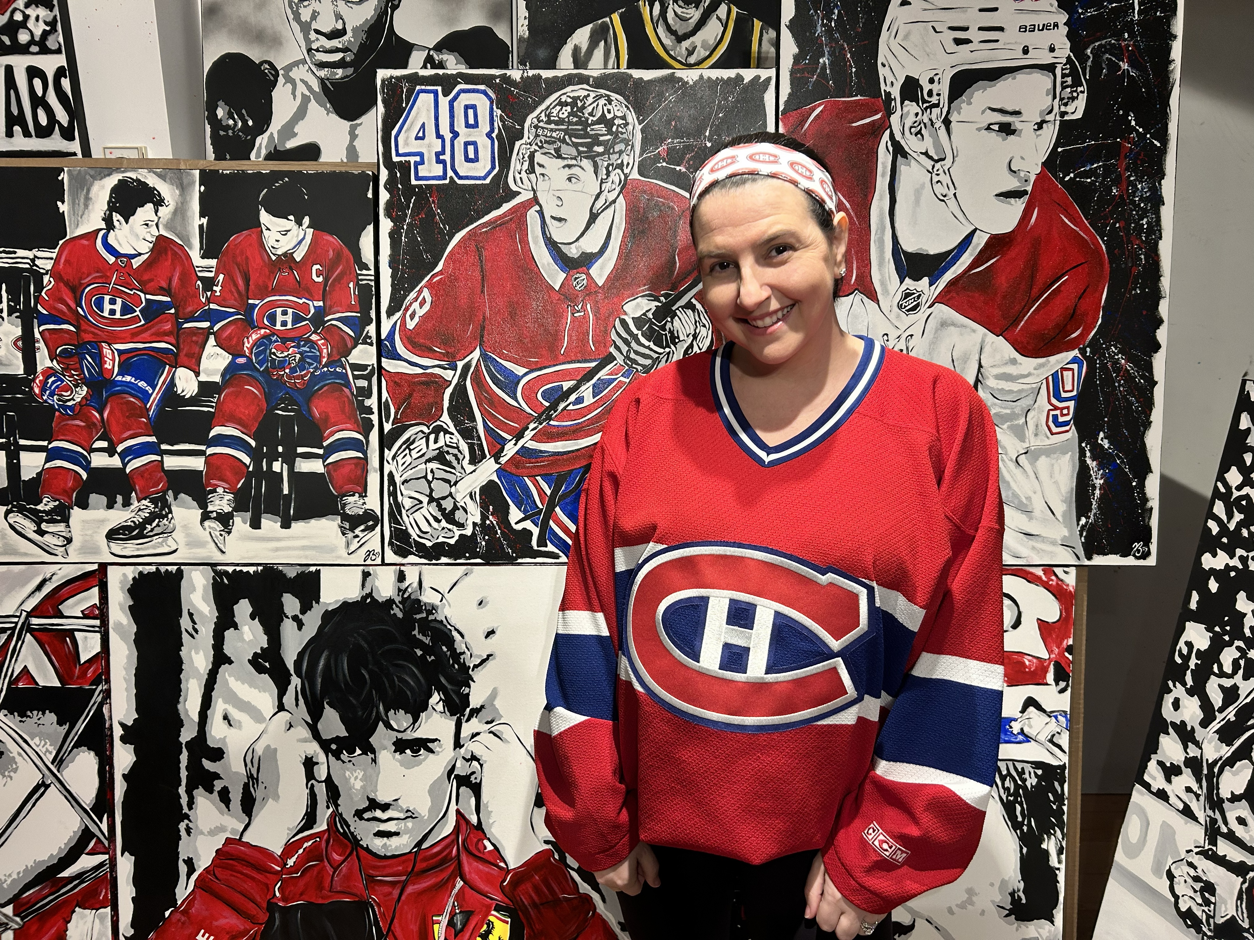 How a Montreal artist transforms Habs fandom into powerful paintings