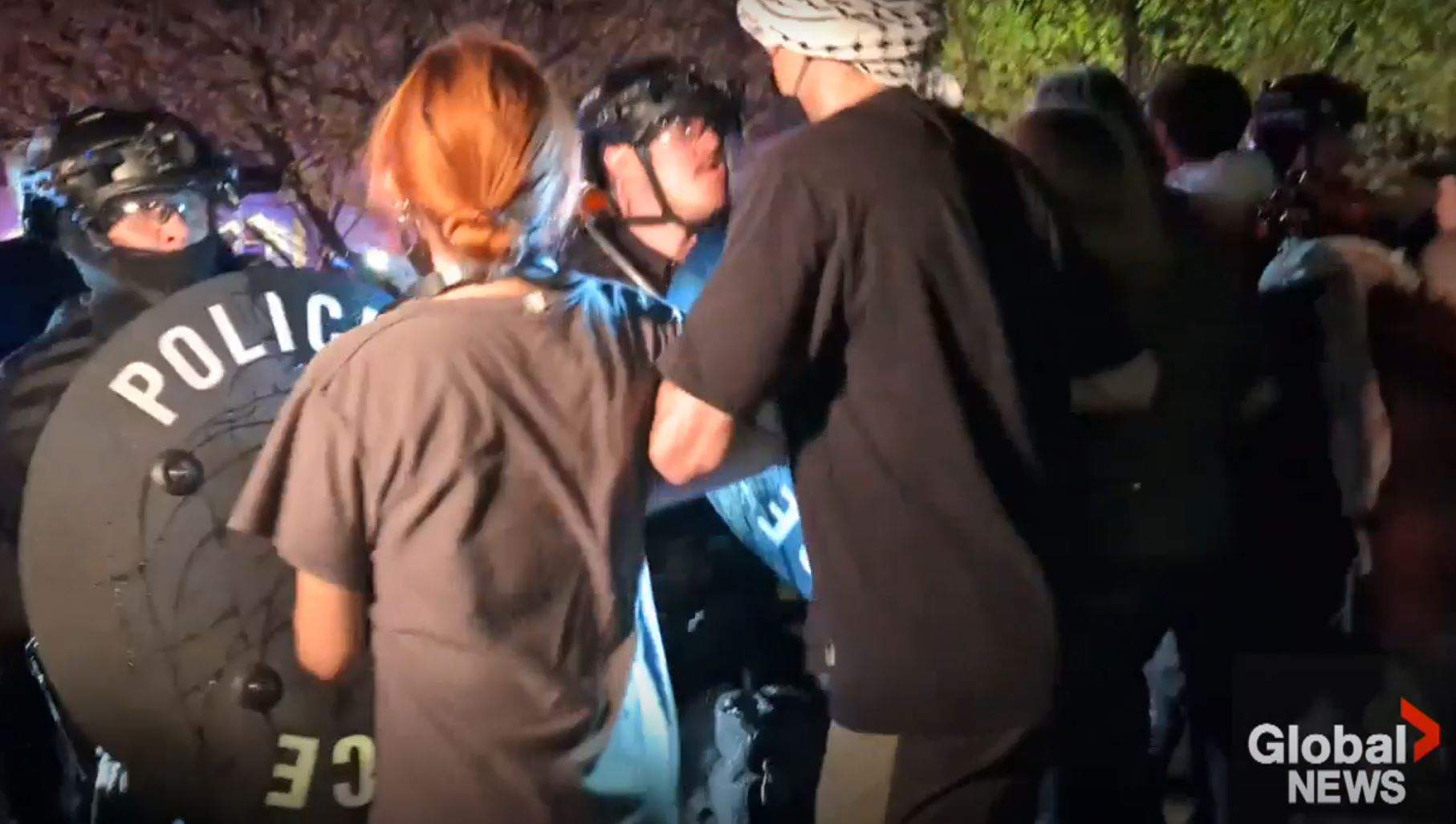 Pro-Palestinian activists launch lawsuit over ‘violent’ arrests at Calgary protest