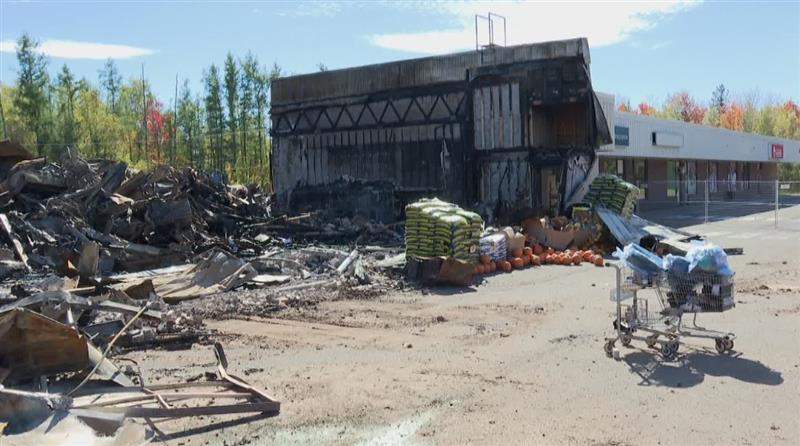 The only grocery store in Salisbury, N.B. burned down on Sept. 28, 2025.