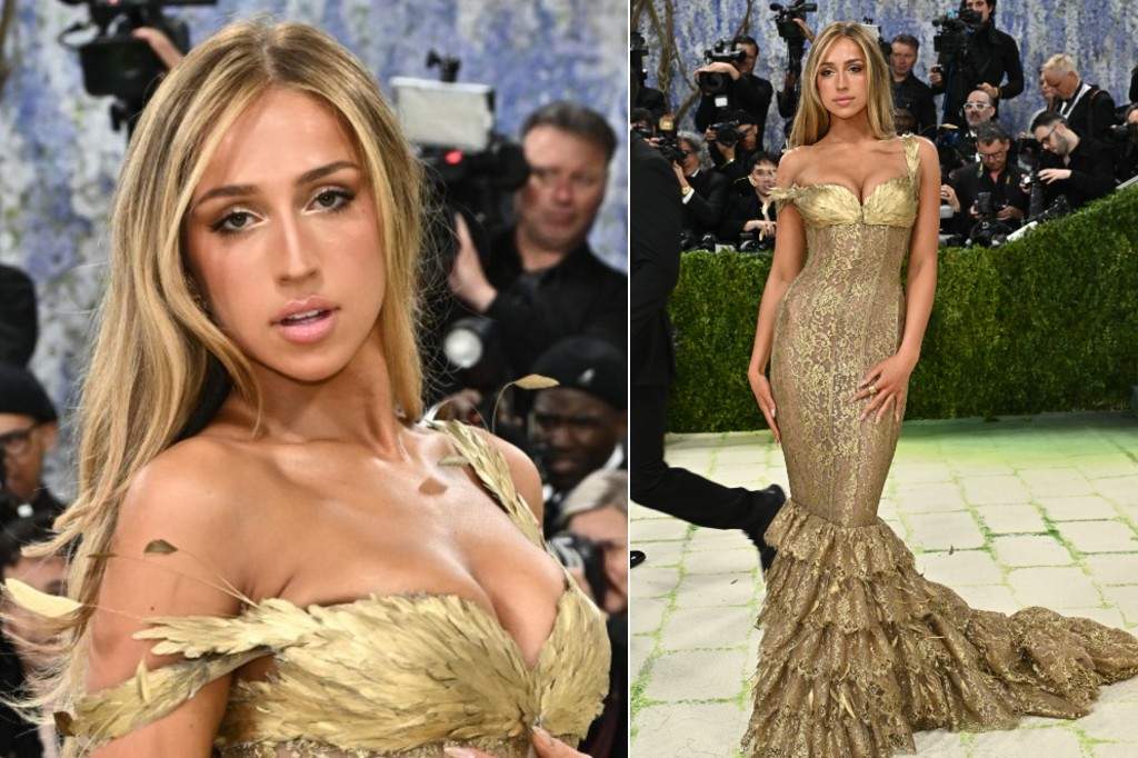 Tate McRae arrives at The Metropolitan Museum of Art's Costume Institute benefit gala celebrating the opening of the "Costume Art" exhibition on Monday, May 4, 2026, in New York.
