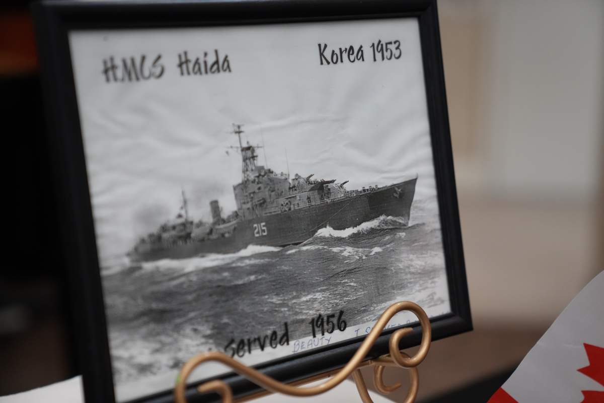 Photo of the HMCS Haida from 1953