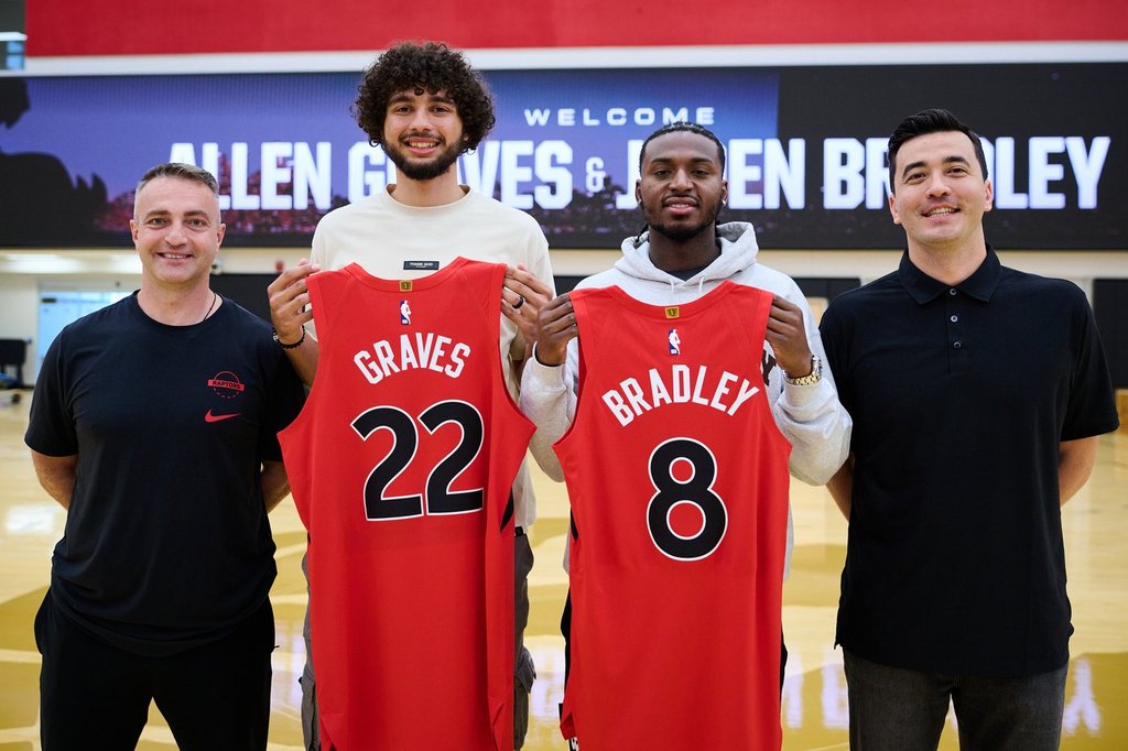 Raptors draft picks Graves, Bradley visit Toronto