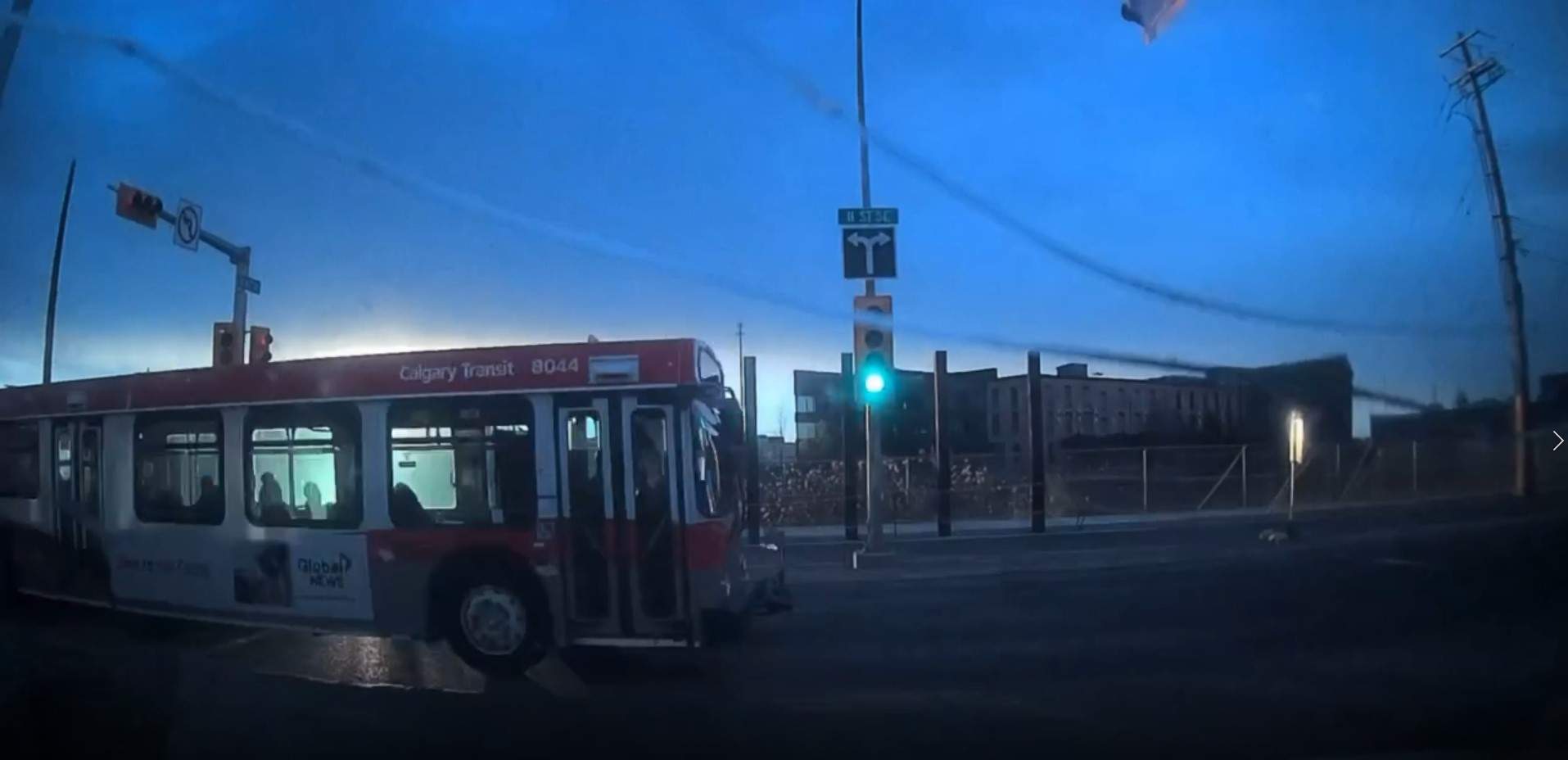 Viral videos show Calgary Transit buses running red lights, stop signs