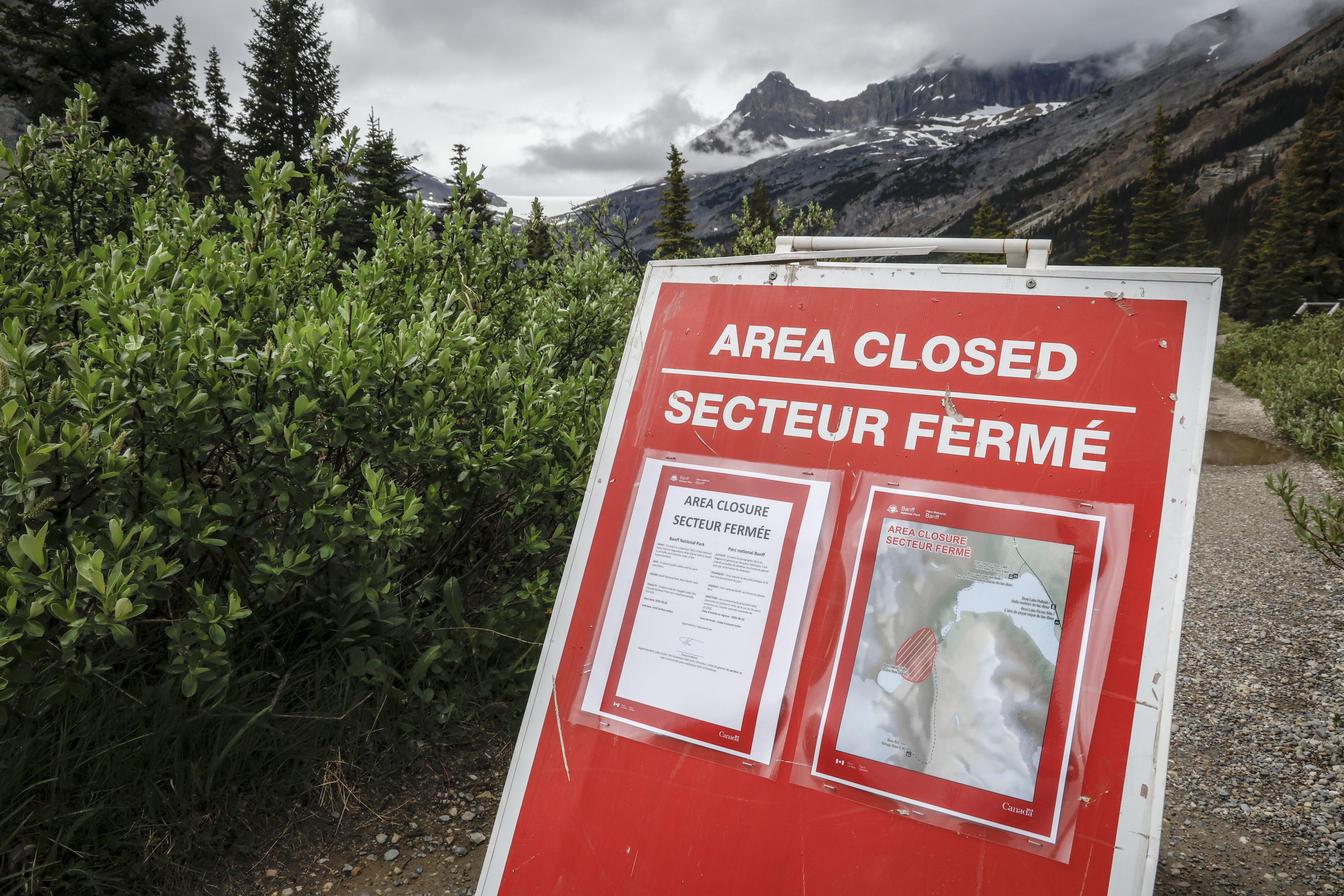 Section of Banff National Park remains closed to visitors a year after rockfall