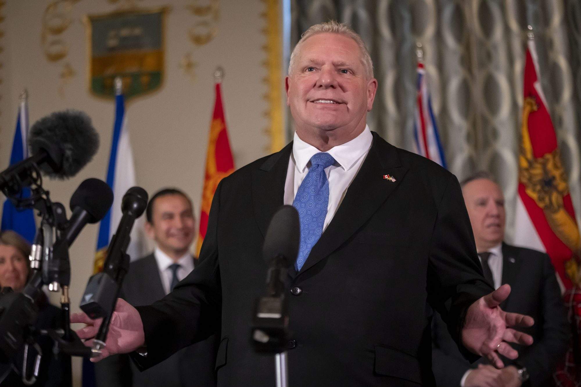 Ford in Washington to promote trade, no plans to m