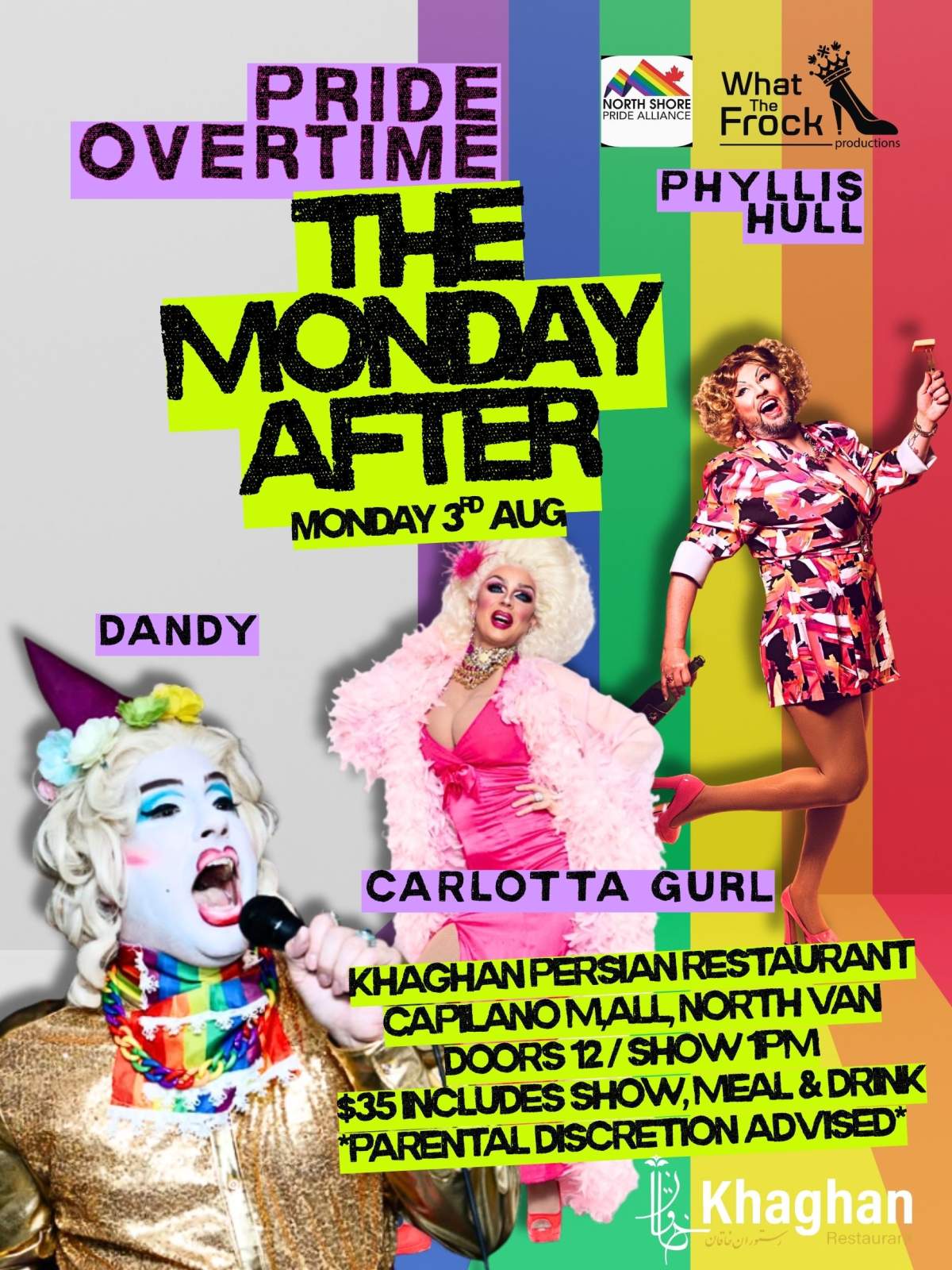 Pride Overtime: The Monday After with Dandy, Carlotta & Phyllis Hull - image