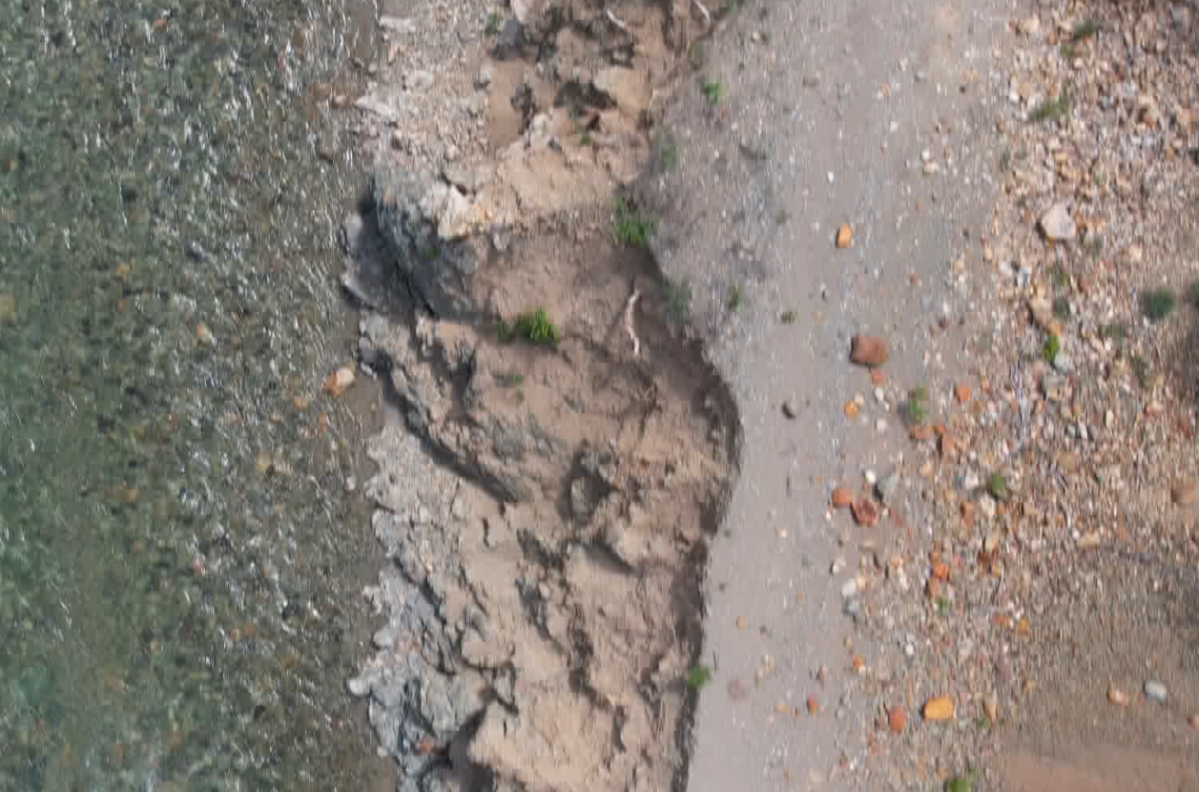 The KVR washed out right out side Coalmont BC