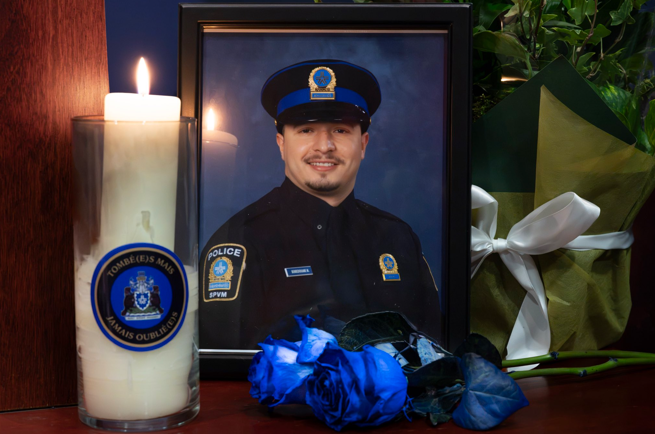 Slain Montreal police officer Mohamed Lamine Benredouane is pictured in a SPVM handout.