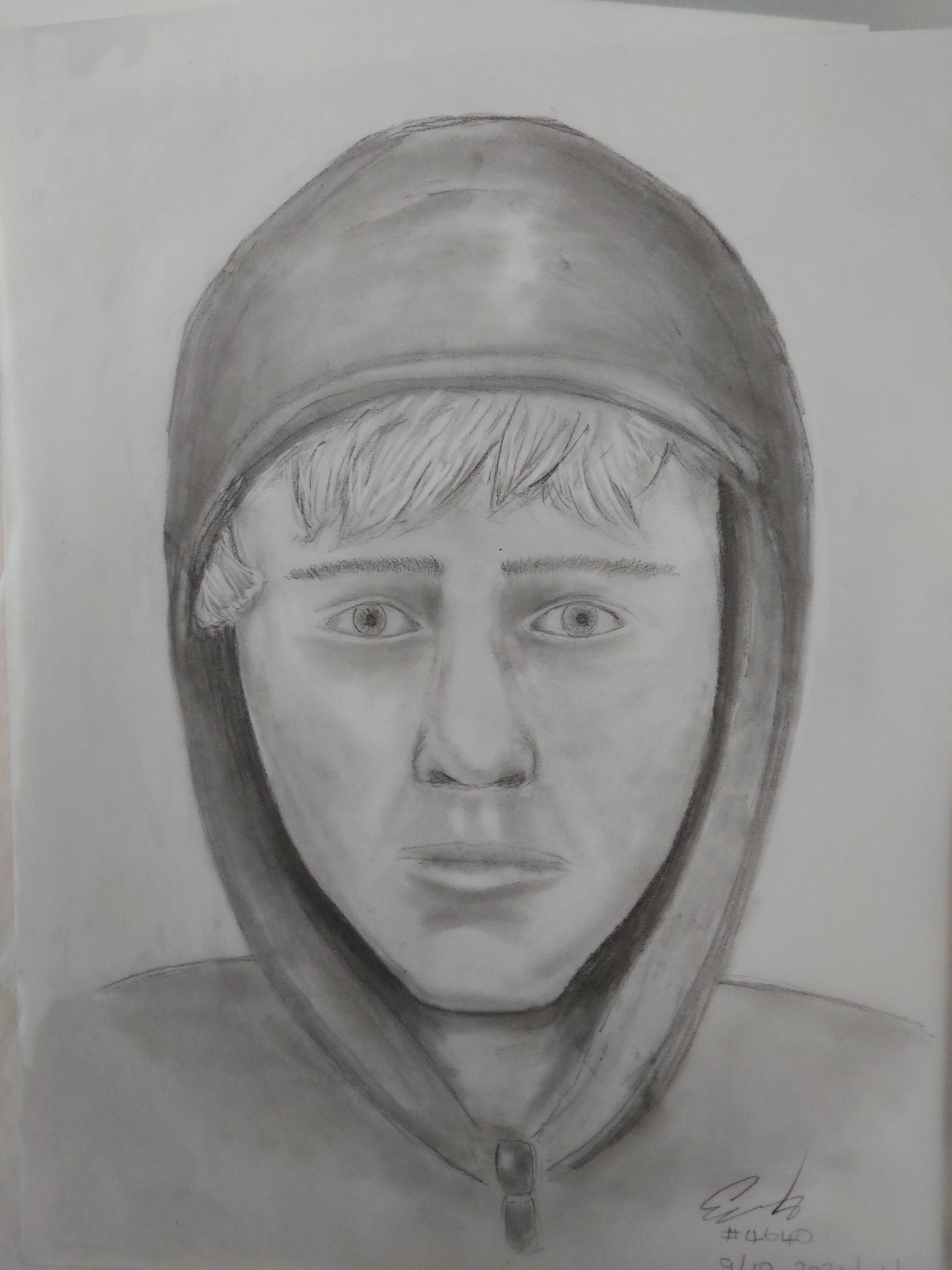 Calgary police have released this composite sketch of the suspect in hopes that someone may have information about his identity.