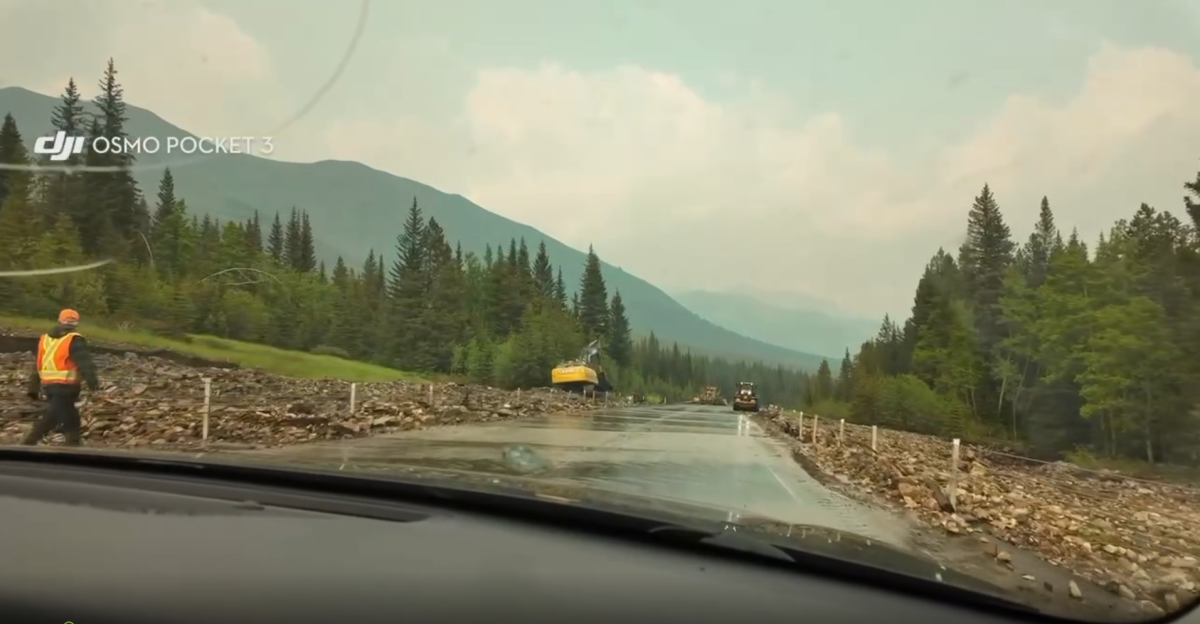 Crews are starting to clean up Highway 20 after heavy rainfall washed out parts of the road.