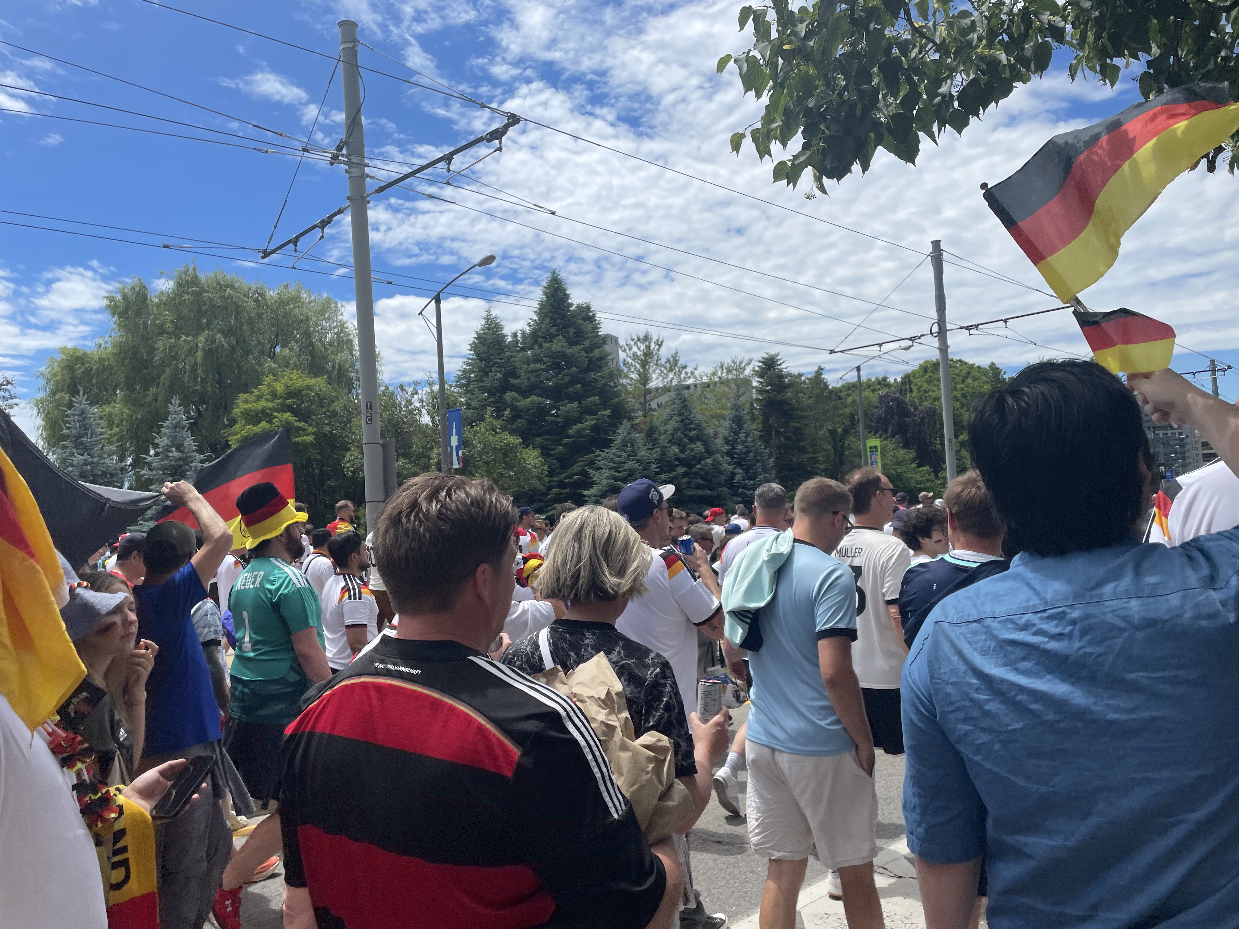 Germany, Ivory Coast fans take over Toronto for World Cup match