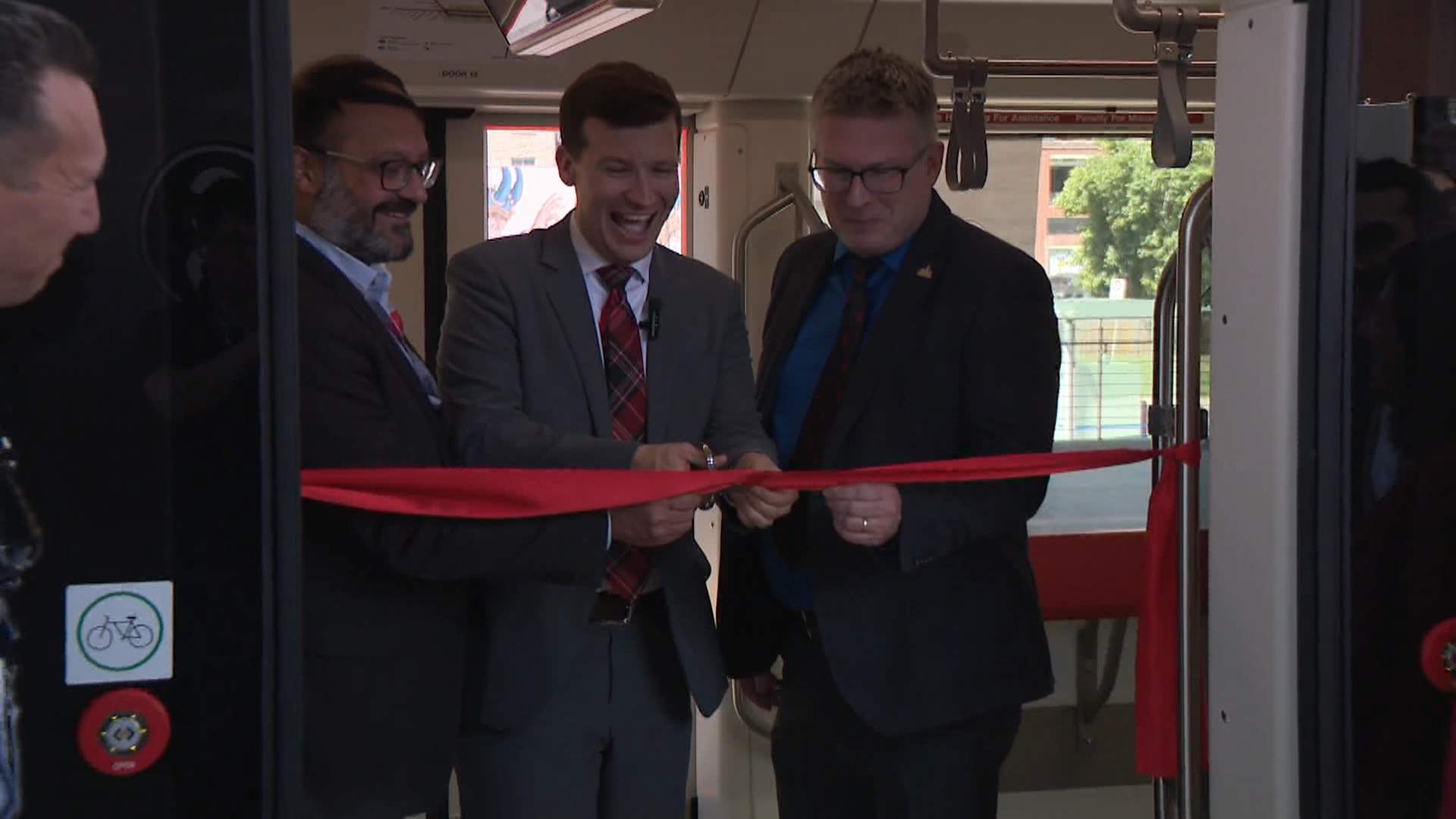 Calgary Transit unveils new light rail vehicles that go into service this week