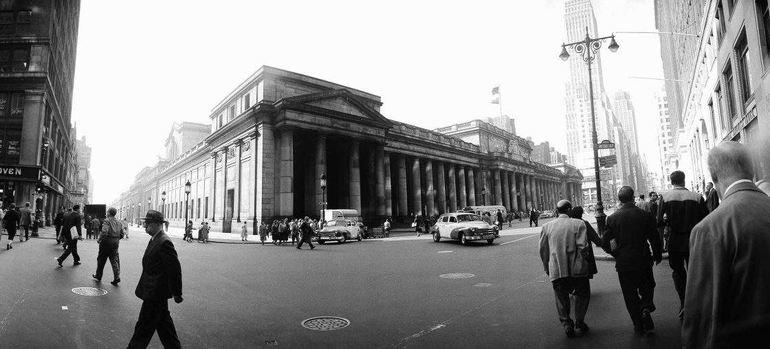FILE - The old Penn Station in New York is shown in this June 3, 1955 wide-angle photo.
