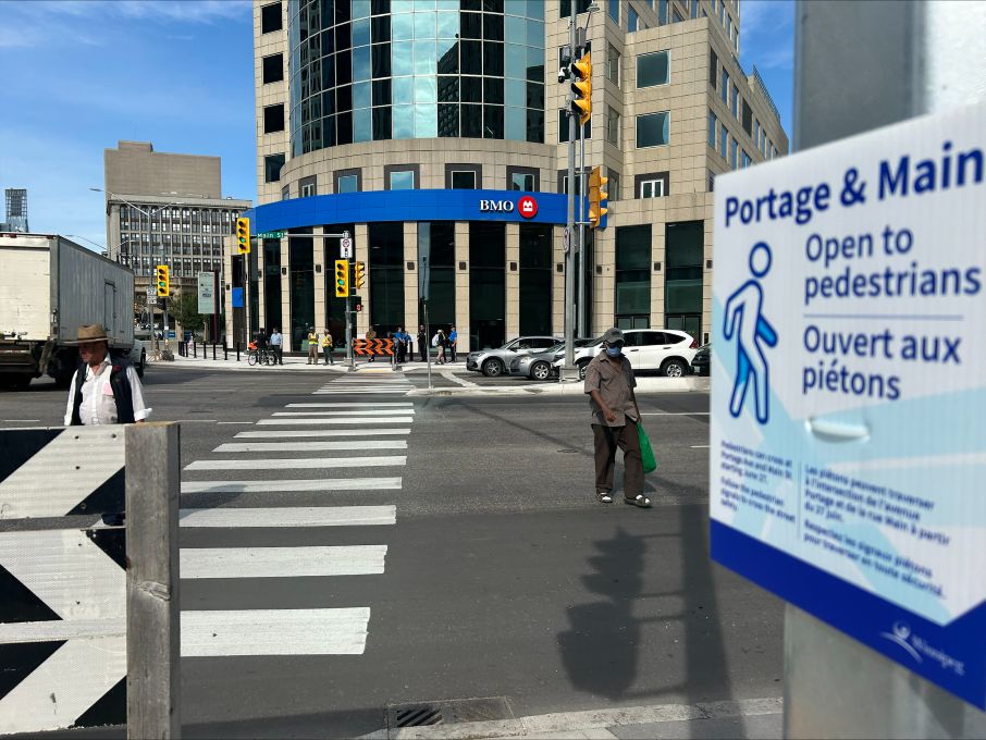 Повторното отваряне на Portage и Main е „успешно“, казва кметът на Уинипег 1 година по-късно