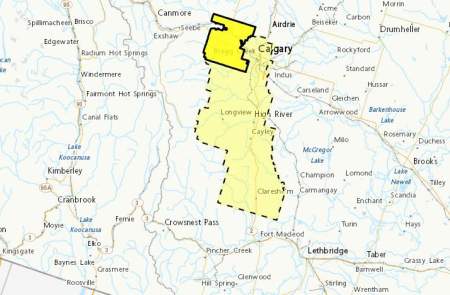 Environment Canada issues severe thunderstorm warning for Calgary area ...