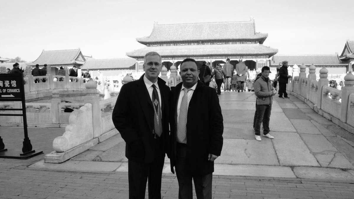 Will Majcher in Beijing with delegation from Qatar, 2012.