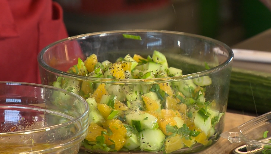 Simply Delicious Recipe: Cucumber Salad with citrus, ginger and chili