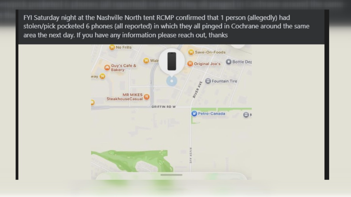 Facebook Cell Phone Theft Post