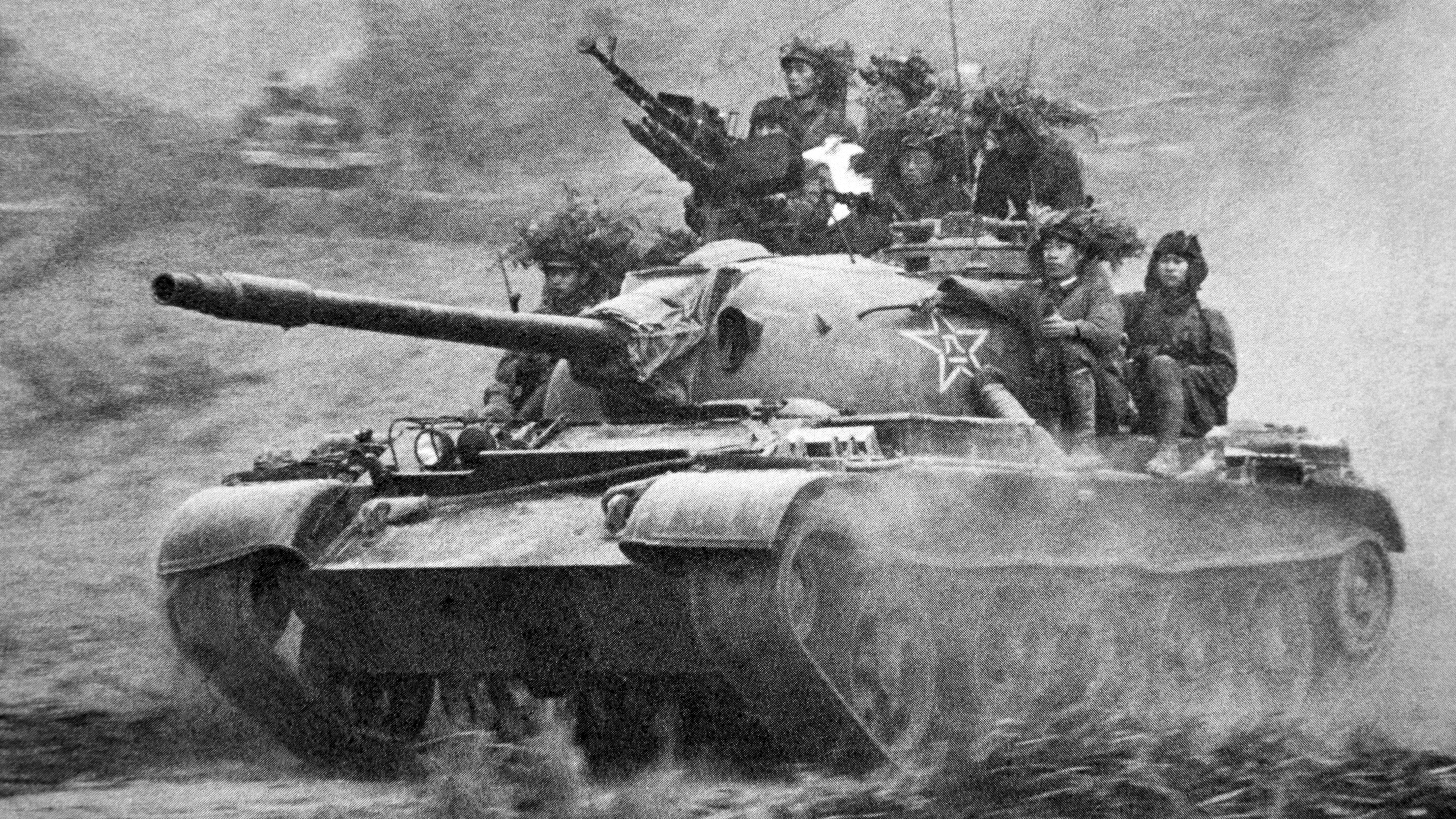 People’s Liberation Army tank during Sino–Vietnamese War, 1979.