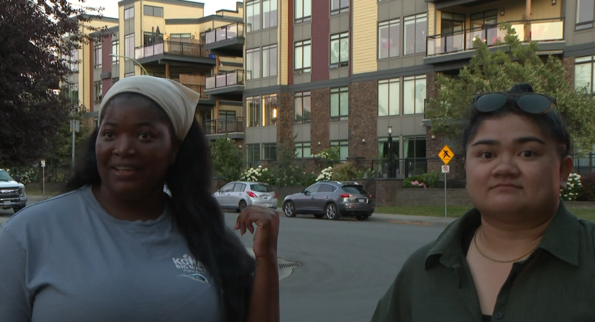 Dia Borromeo and Kate Borromeo, who recently moved to Kelowna. They felt there should have been communication straight from the police; even though they lived in the area, they were left in the dark as to what was going on.